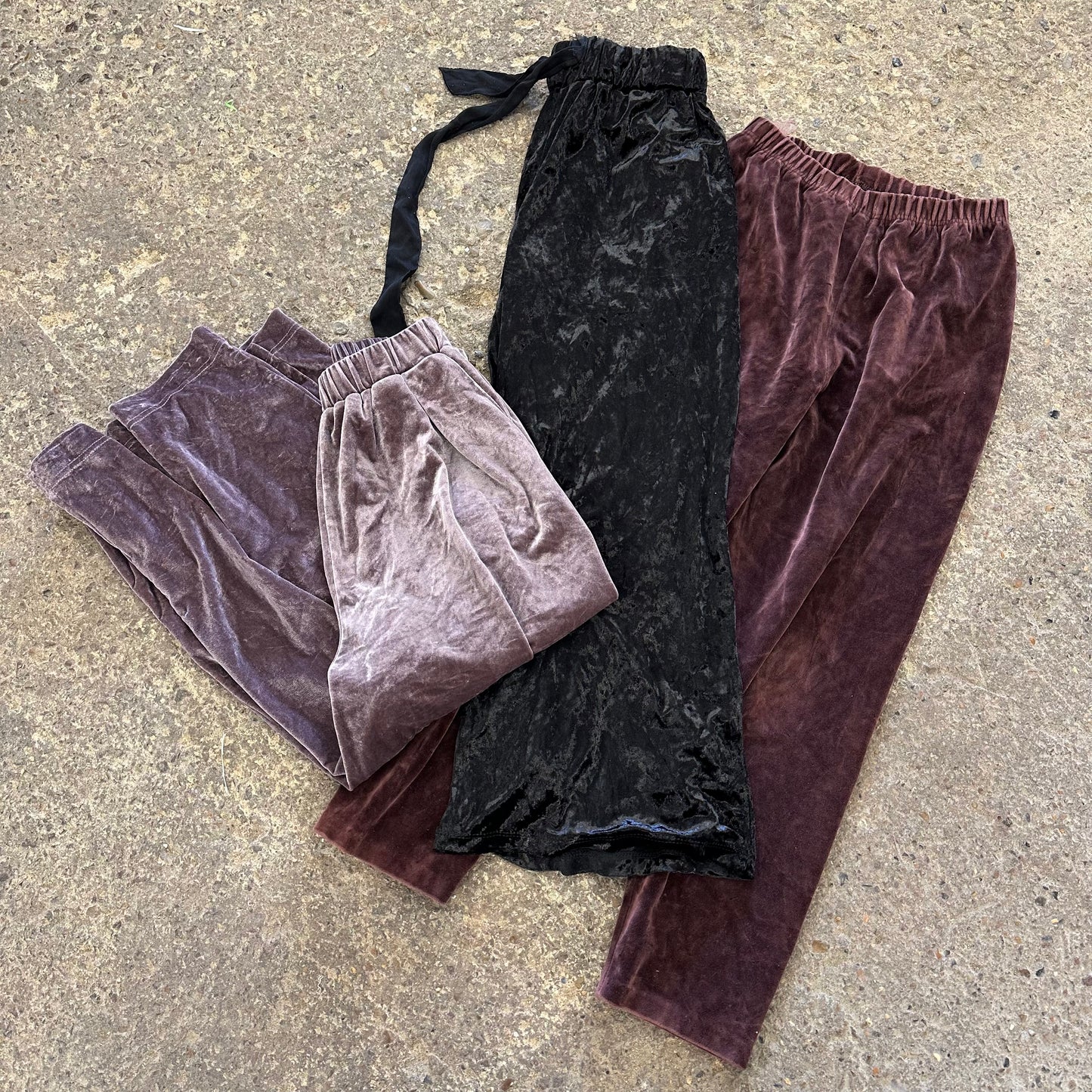 Womens Velour Vintage Pants 10pcs