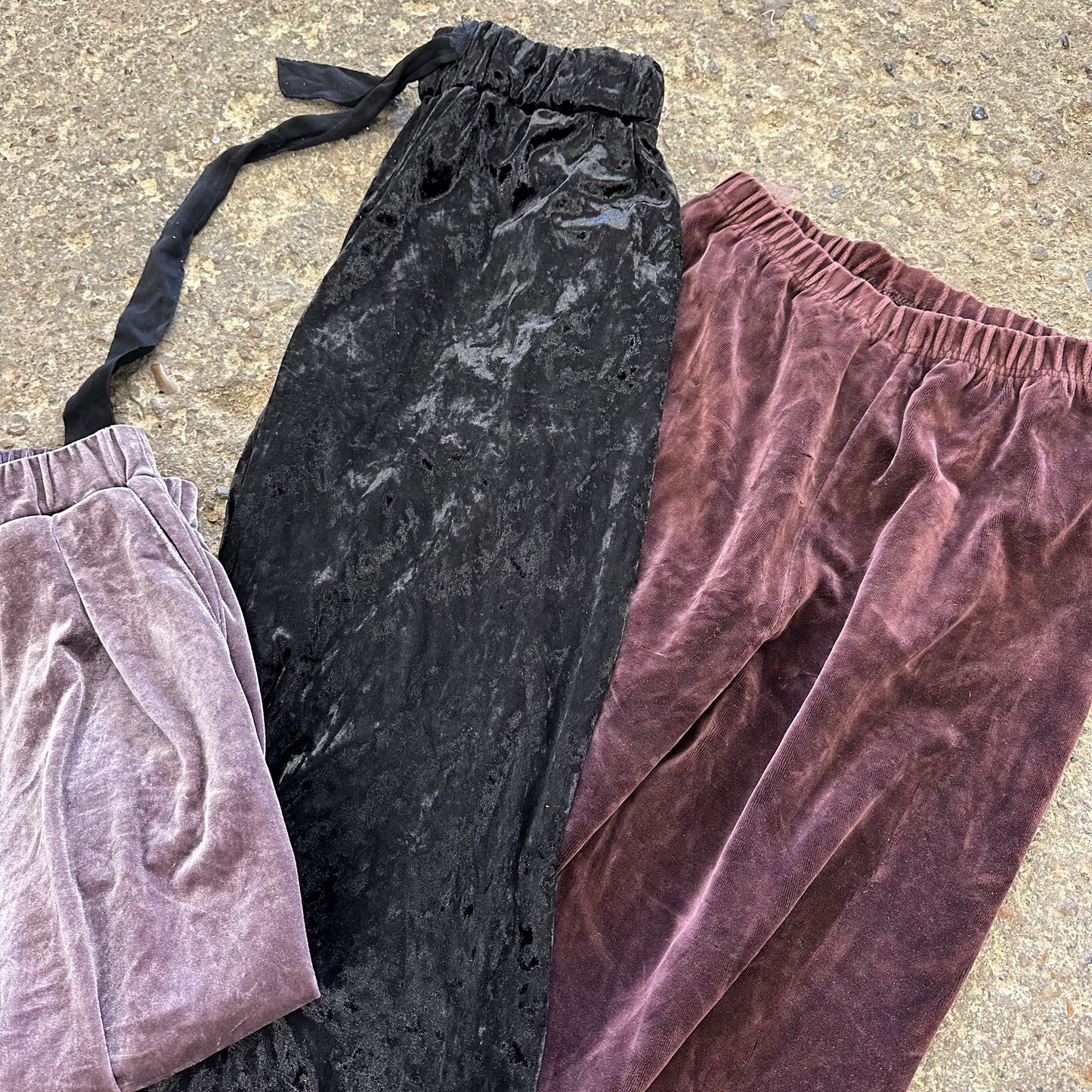 Womens Velour Vintage Pants 10pcs