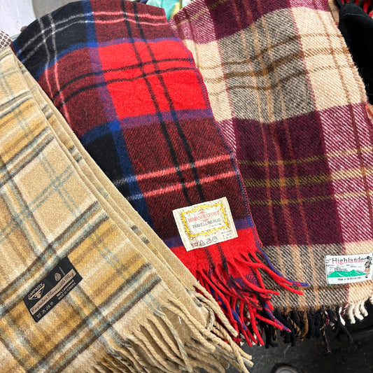 Vintage Tartan Scarves 25pcs